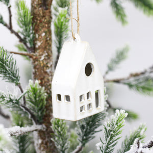 
                
                    Load image into Gallery viewer, Stoneware Chalet Ornament
                
            