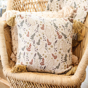 
                
                    Load image into Gallery viewer, Botanical Pillow with Tan Tassels
                
            