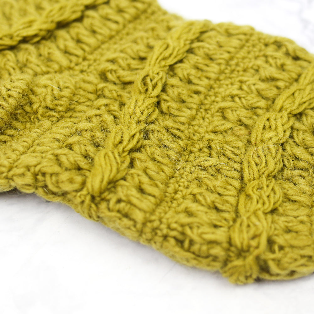 
                
                    Load image into Gallery viewer, Mustard Knitted Stocking
                
            