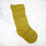 Mustard Knitted Stocking