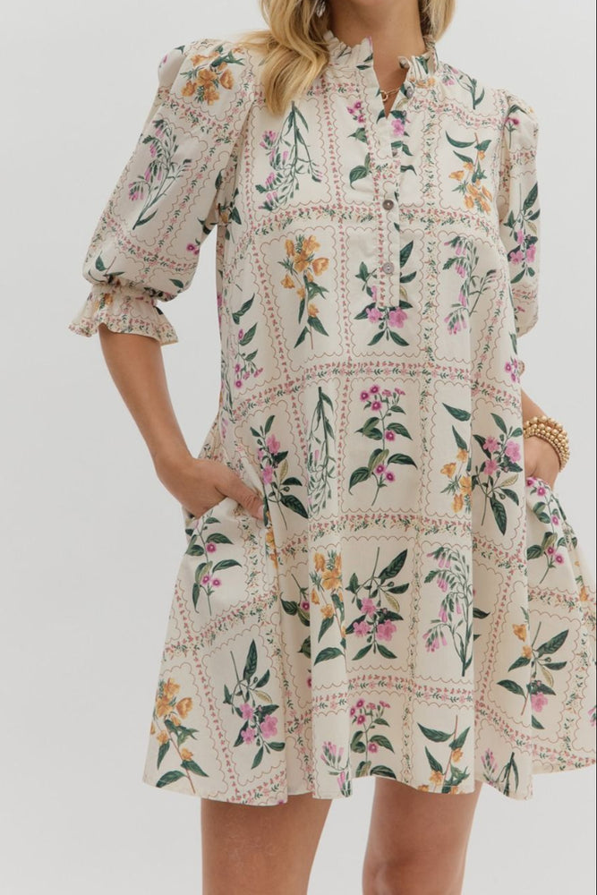 Floral Panel Dress