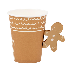 Gingerbread Handled Paper Cup Set