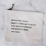 Quote Pouch - Marilyn Monroe