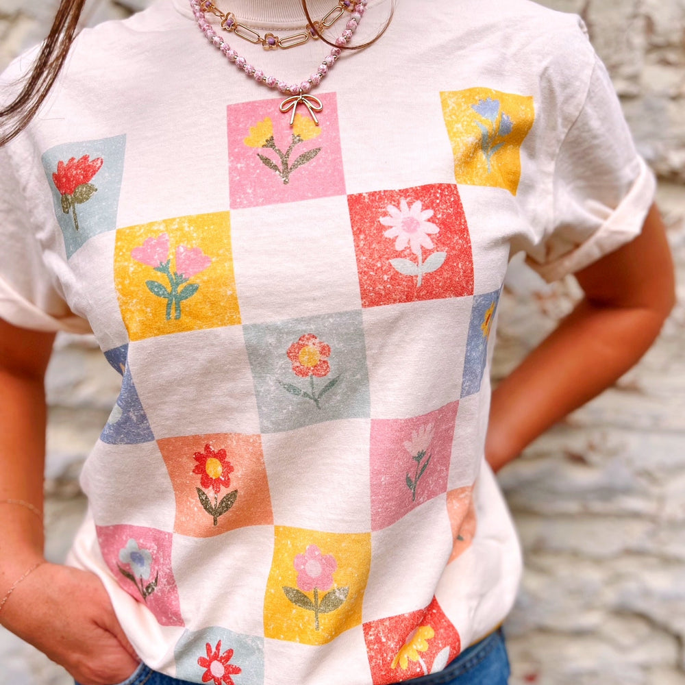 Patchwork Blooms Tee