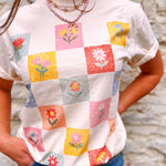 Patchwork Blooms Tee