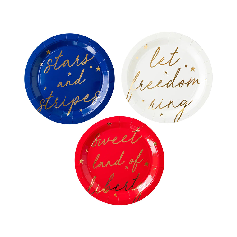 Patriotic Paper Plate Set