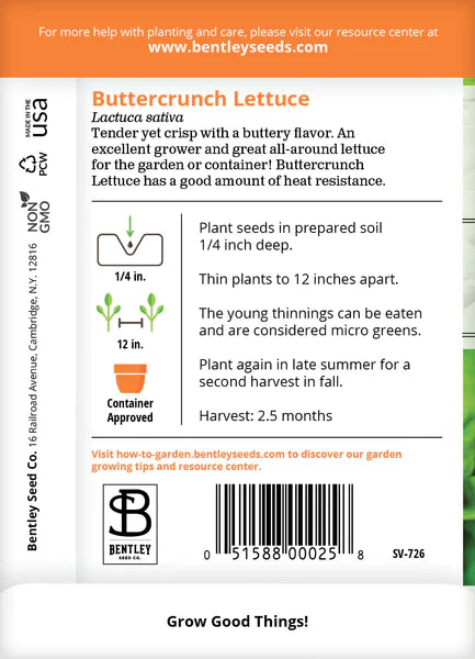 Lettuce, Buttercrunch