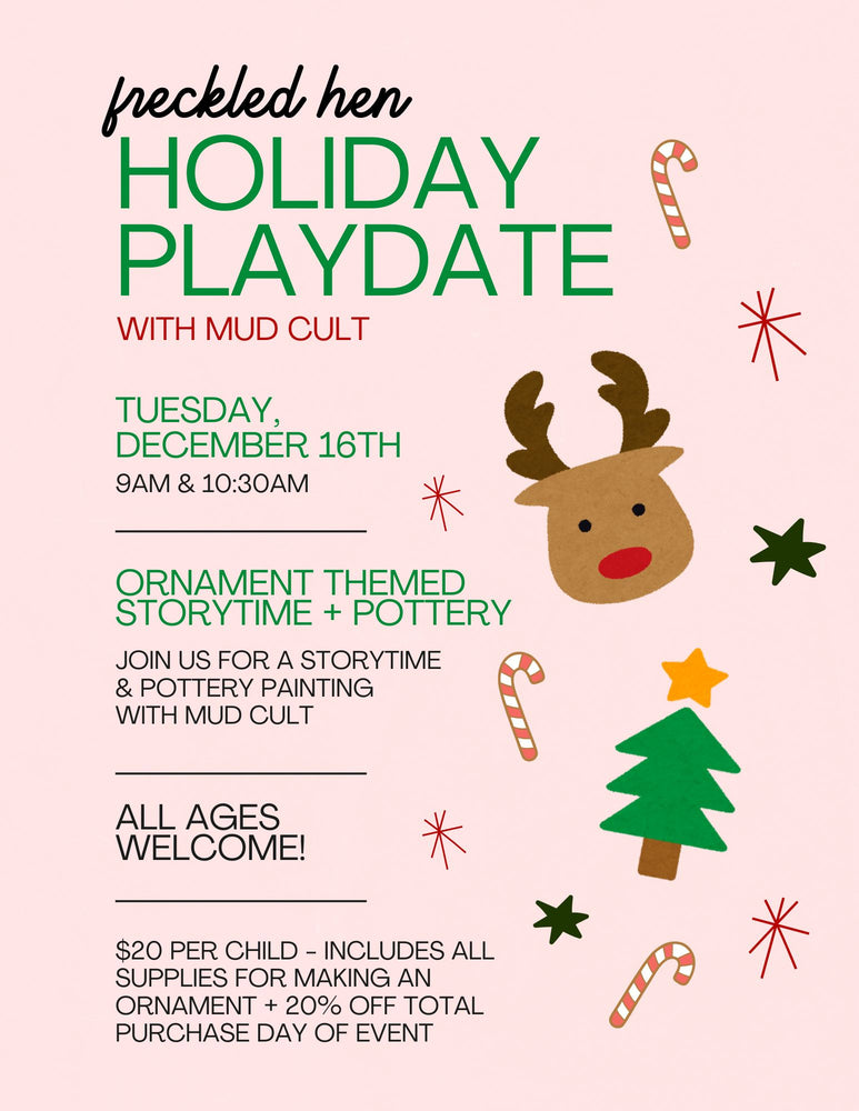 Make Your Own Ornament Holiday Playdate: DEC 16th