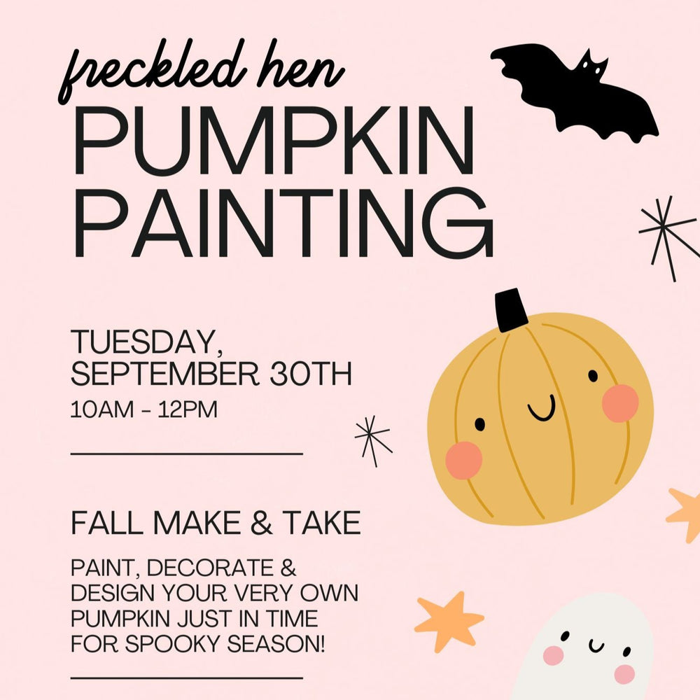Pumpkin Painting Make & Take: SEPT 30TH