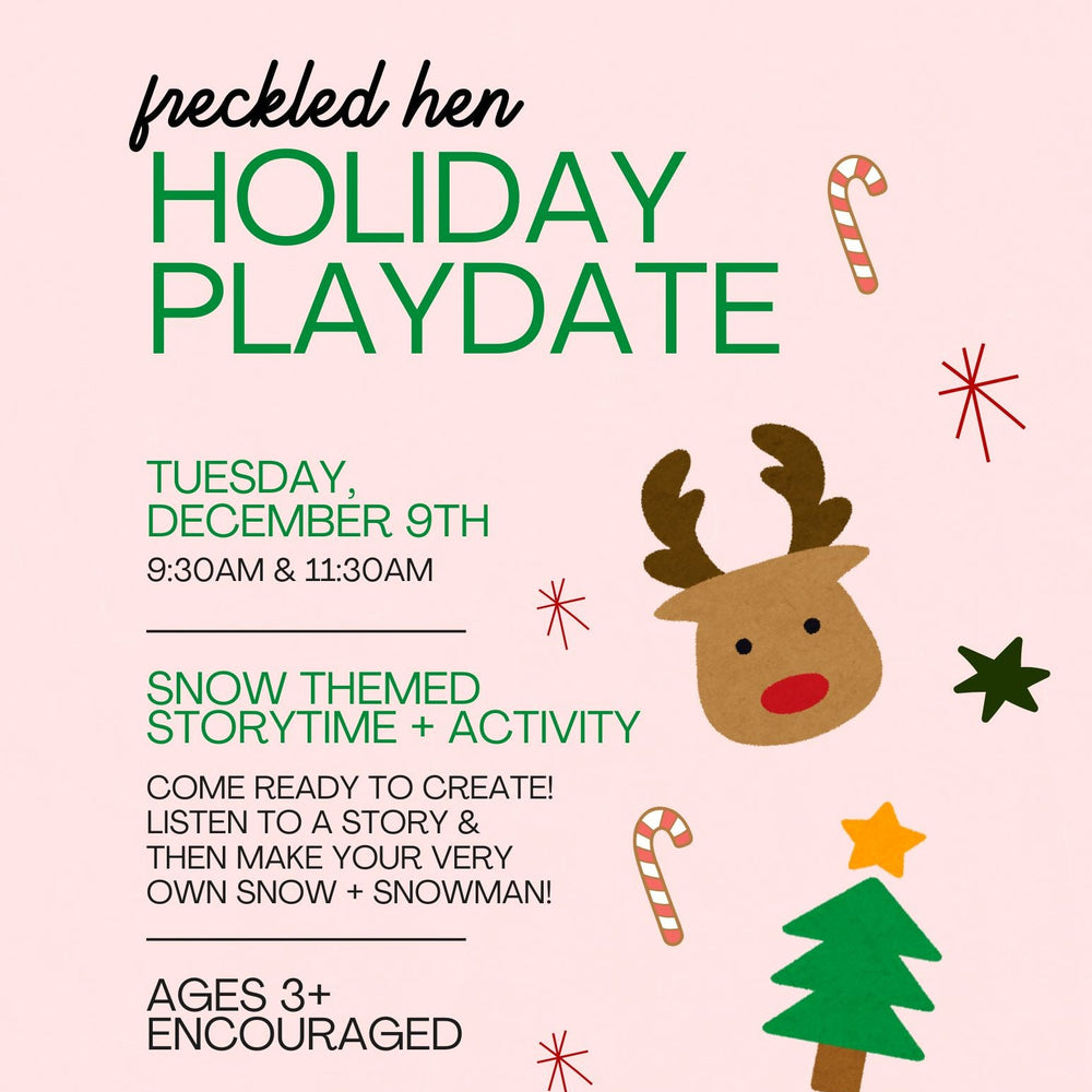 Snow Themed Holiday Playdate: DEC 9TH