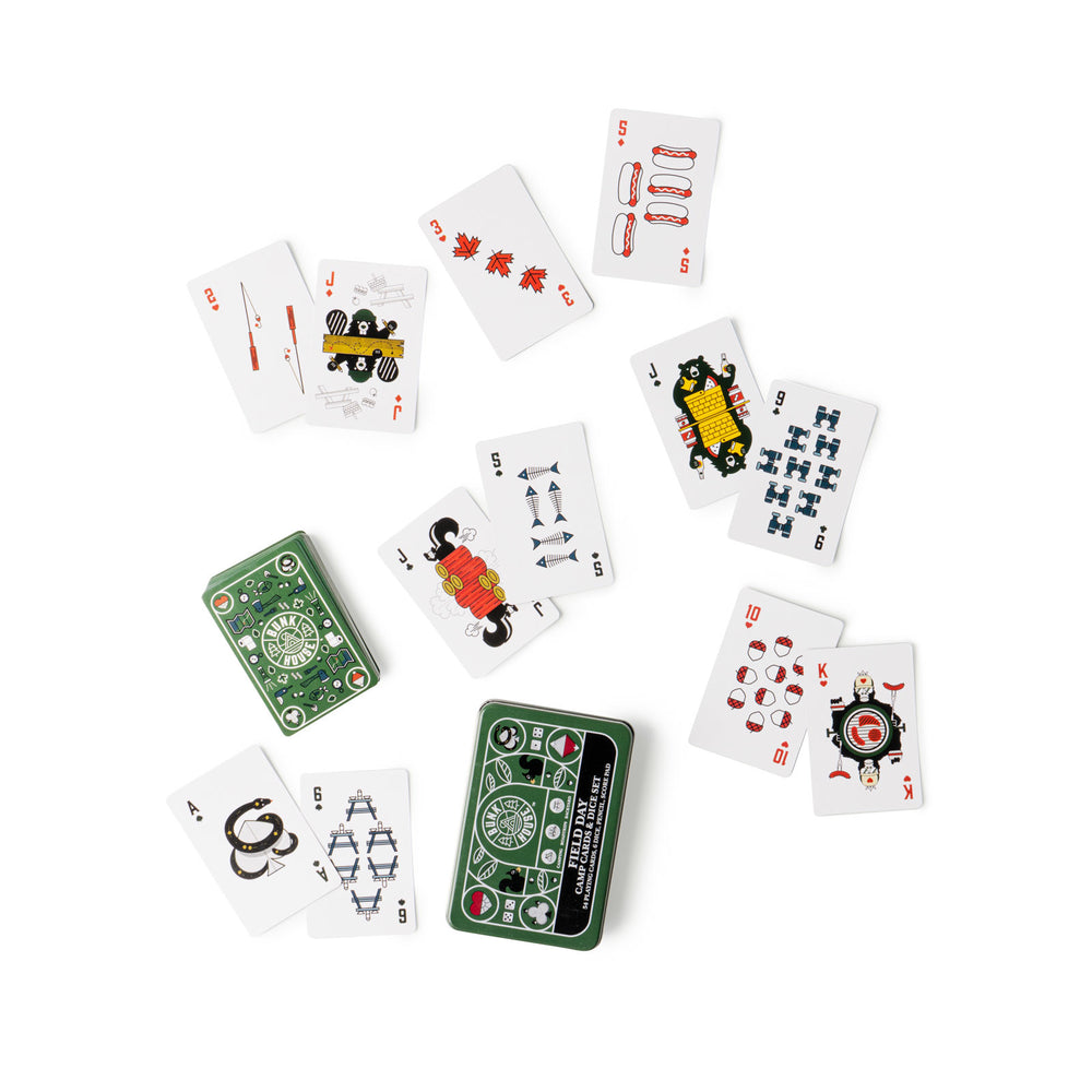 
                
                    Load image into Gallery viewer, Field Day Camp Cards &amp;amp; Dice Set
                
            