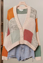 Color Block Cardigan