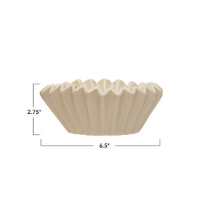 Fluted Porcelain Bowl