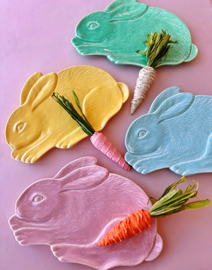 Embossed Bunny Plate
