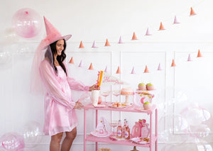 Pink Witches Hat Banner