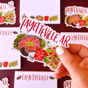 
                
                    Load image into Gallery viewer, Fayetteville, AR Sticker
                
            