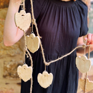 Wooden Ghost Garland