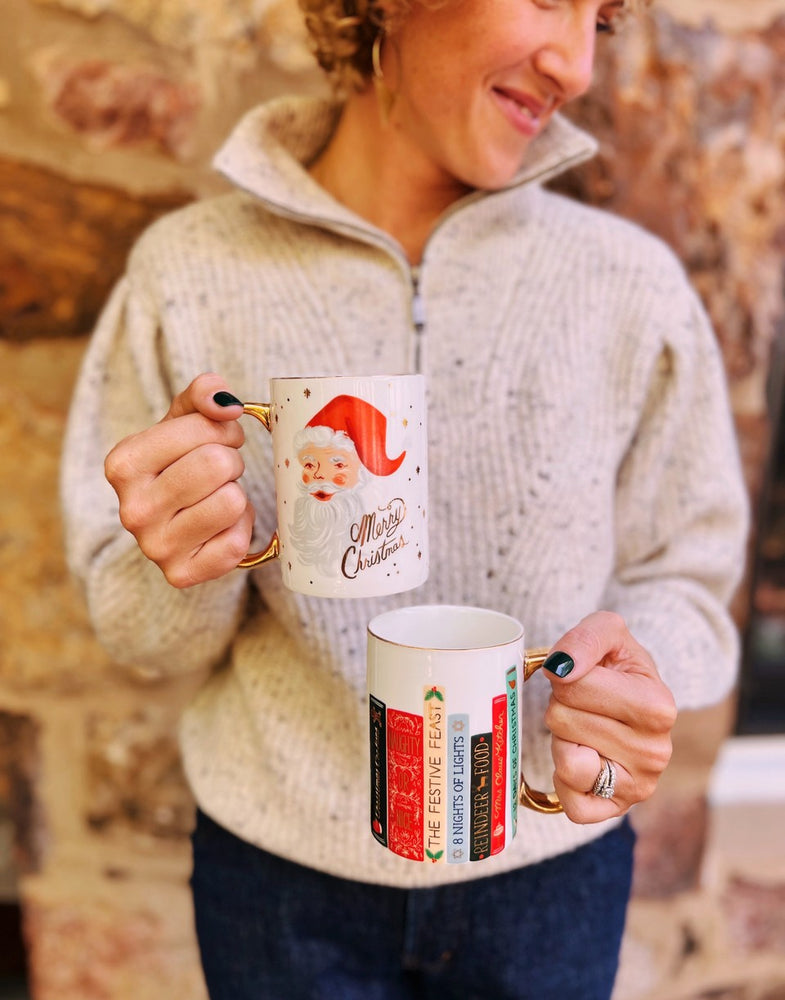 Winking Santa Mug