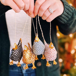 Speckled Hen Ornament