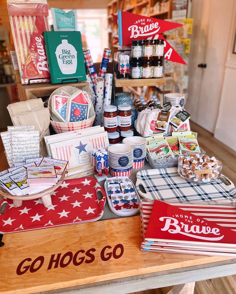 Patriotic Plaid Paper Table Runner