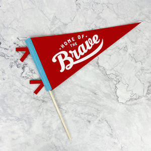 
                
                    Load image into Gallery viewer, Home of the Brave Felt Pennant Banner
                
            