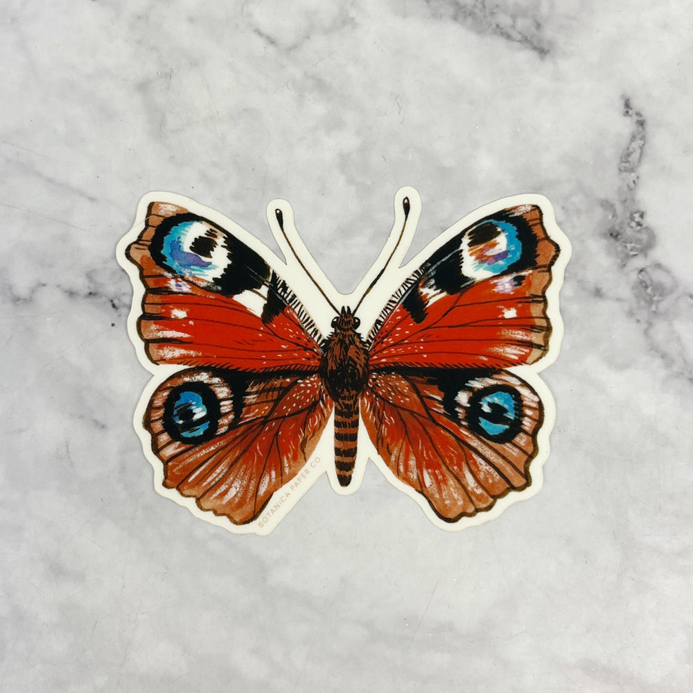 Peacock Butterfly Sticker