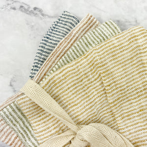 
                
                    Load image into Gallery viewer, Striped Cotton Napkin Set
                
            