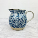 Blue Floral Ceramic Pitcher