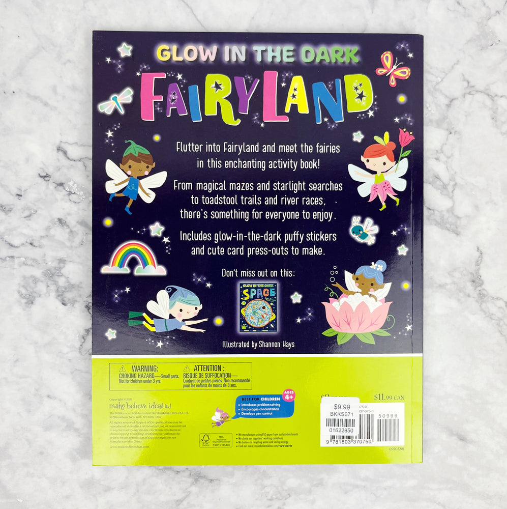 Glow In The Dark Fairyland Activity Book