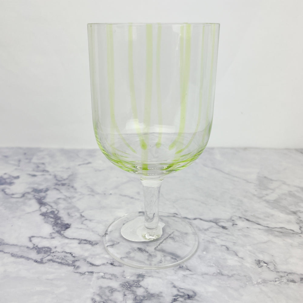 
                
                    Load image into Gallery viewer, Striped Glass Wine Glasses
                
            