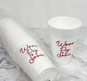 16oz Styrofoam Razorback Cups