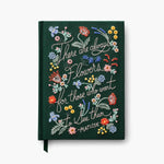 There Are Always Flowers Embroidered Journal