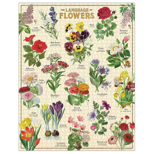 The Language of Flowers Vintage-Inspired Puzzle