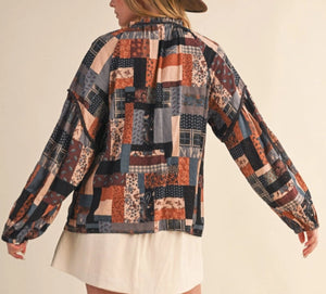 Mixed Patchwork Top
