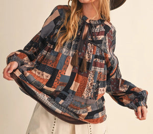 Mixed Patchwork Top