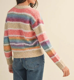 Ombre Striped Sweater