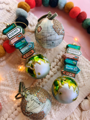 Glittered Globe Ornament