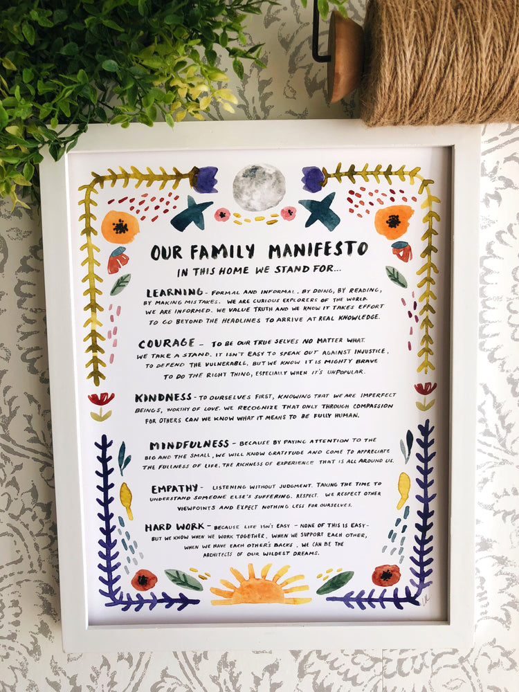 Family Manifesto Print