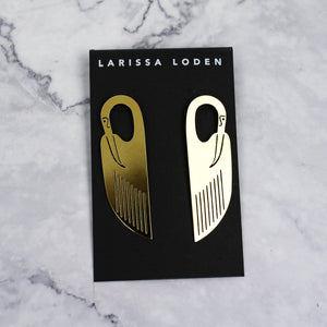 
                
                    Load image into Gallery viewer, Gold Swan Earrings
                
            