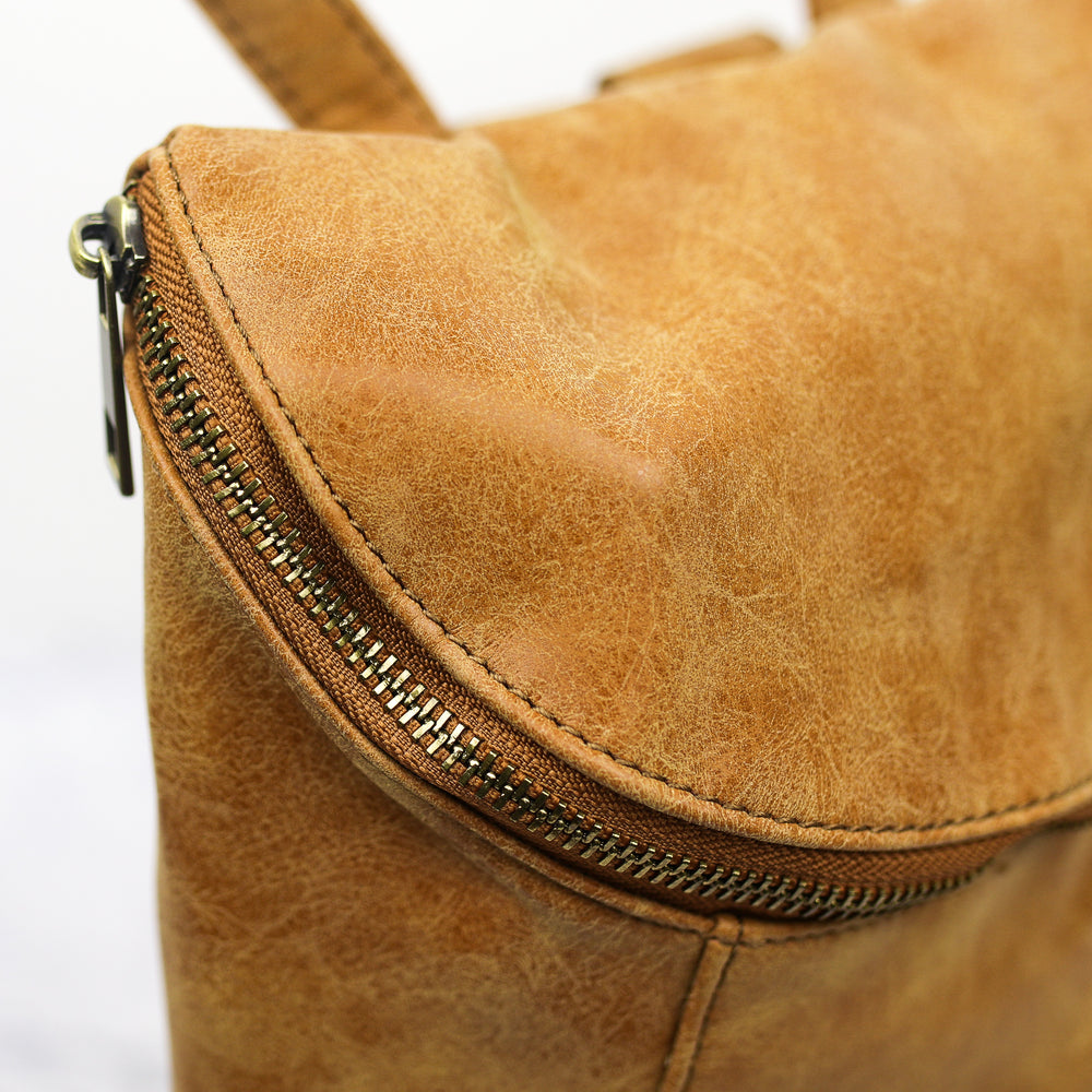 Distressed Vegan Leather Backpack