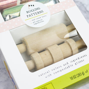 Natural Play Dough Rolling Pattern Kit