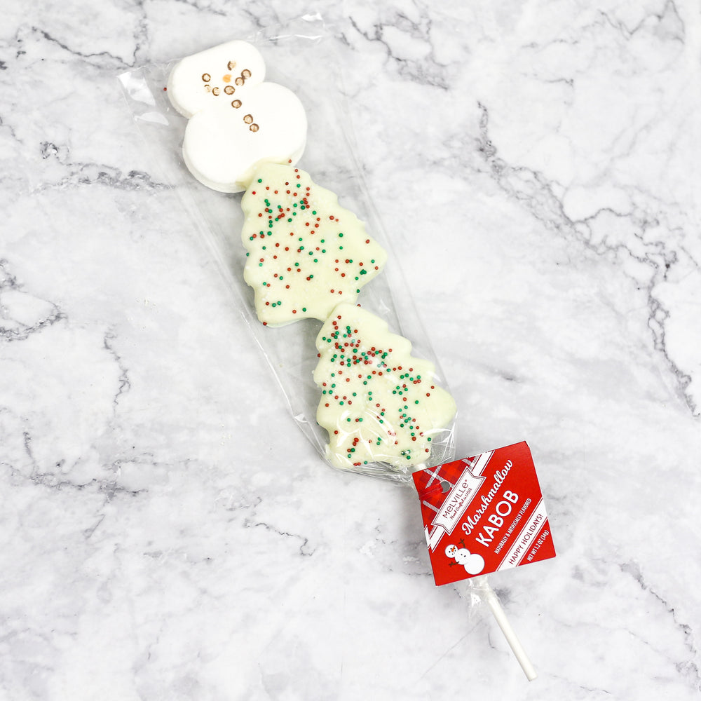 
                
                    Load image into Gallery viewer, Marshmallow Kabob Snowman and Christmas Trees
                
            