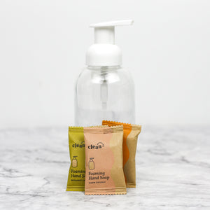 
                
                    Load image into Gallery viewer, Reusable Glass Foaming Hand Soap Bottle &amp;amp; Refills
                
            