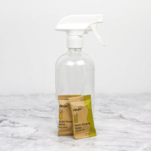 Reusable Glass Spray Bottle & Refills