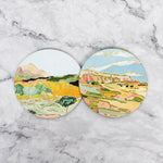 Painted Landscape Coasters