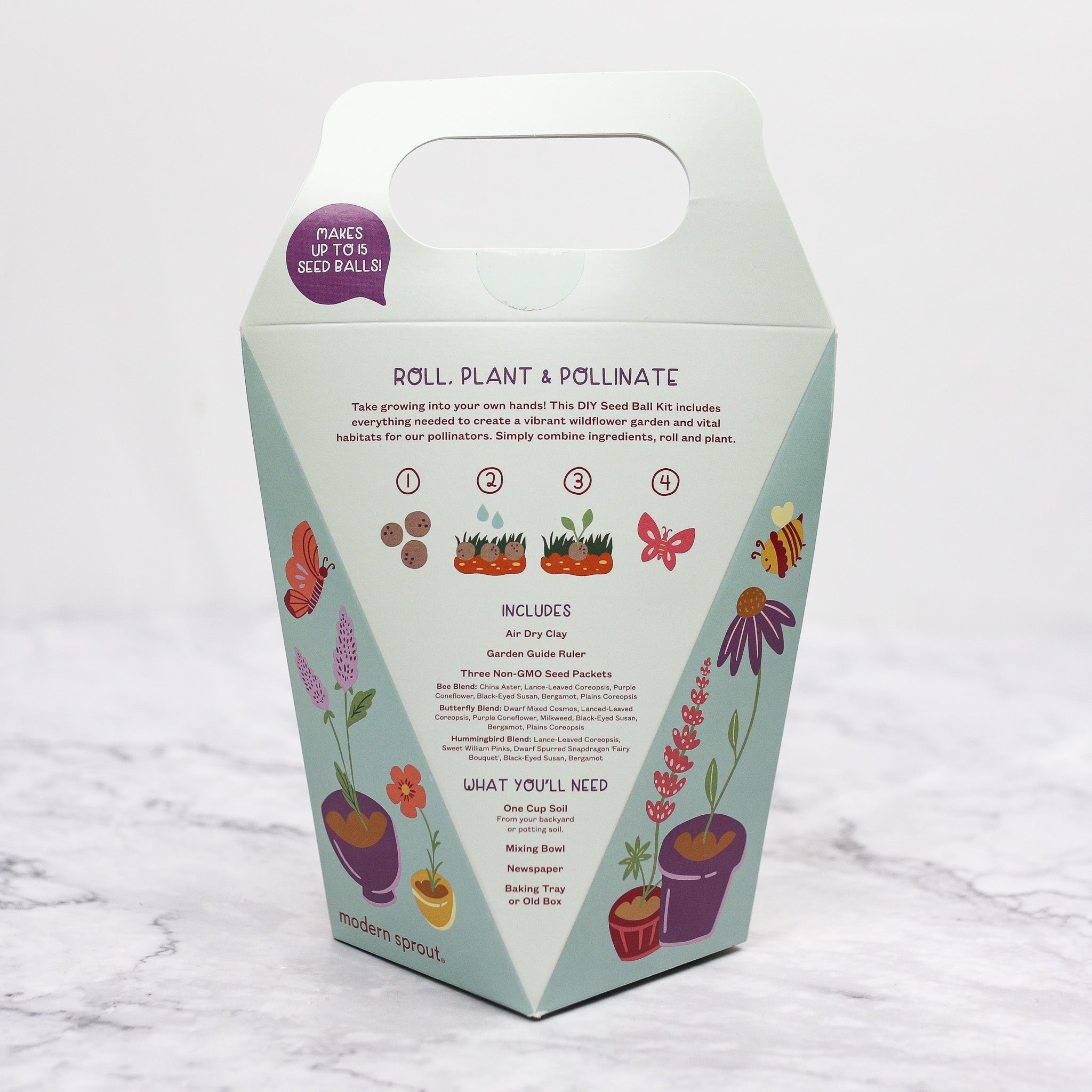 DIY Seed Ball Kit Wildflower Garden Freckled Hen