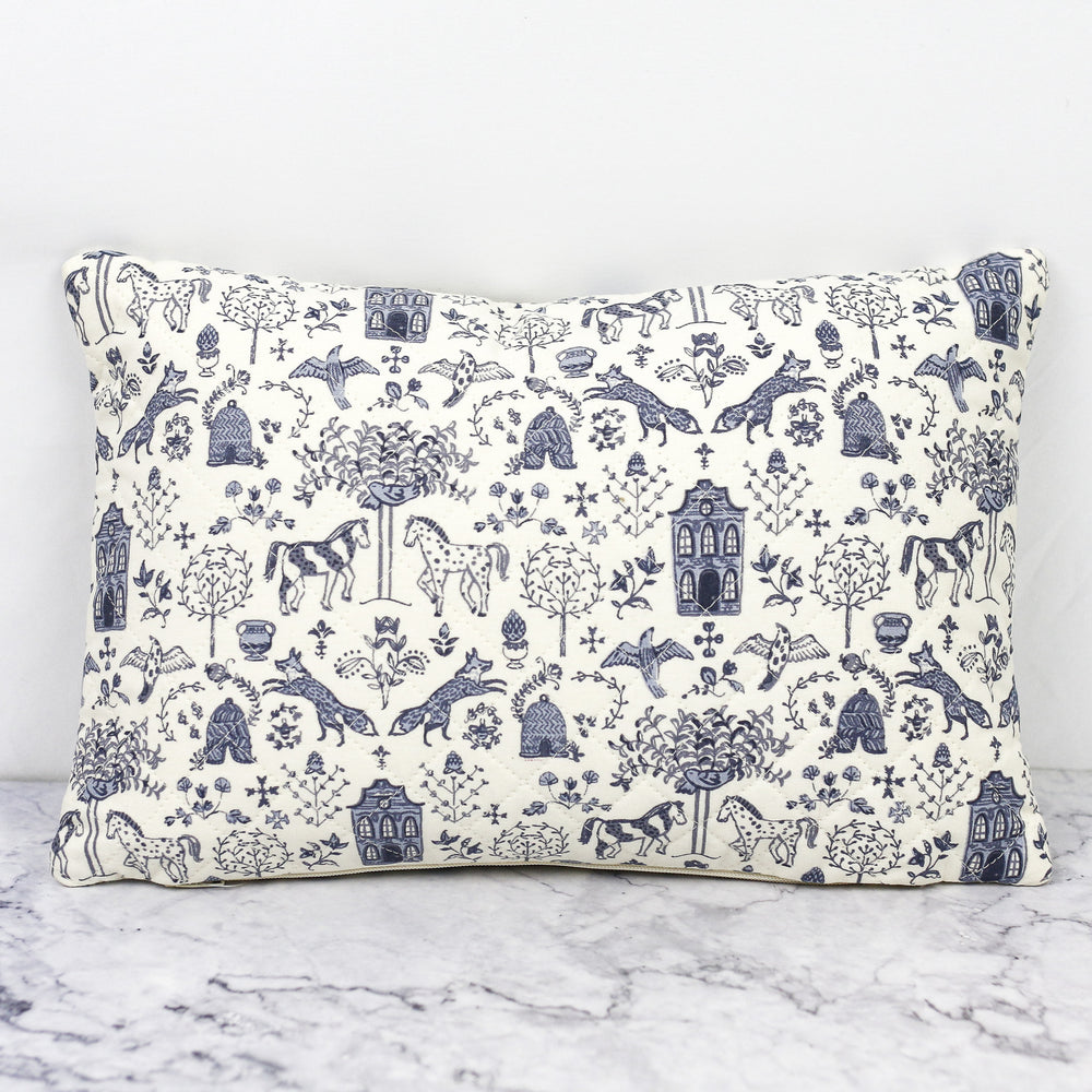 English Garden Quilted Pillow