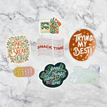 One & Only Illustration Stickers