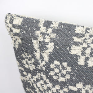 Slate and Cream Double Sided Pillow