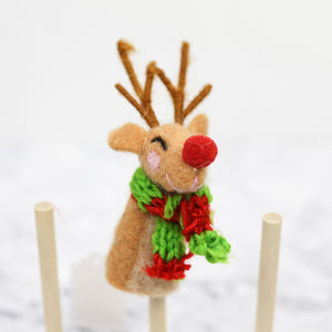 Christmas Felted Finger Puppet